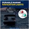 Five Oceans Boat Navigation Lights - LED Bow Light, Navigation Lights for Boats LED Red and Green, Boat Lights Navigation Horizontal Mount Sidelight, 12V, USCG Rules 2NM - FO4431-C1 view 3