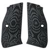 LOK Grips CZ Shadow 2 Palm Swell Roughnecks G10 Grips Gray/Black view 1