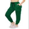 ALWAYS Cargo Jogger Pants for Women - Super Soft Casual Lounge Sweatpants Hunter Green S view 1