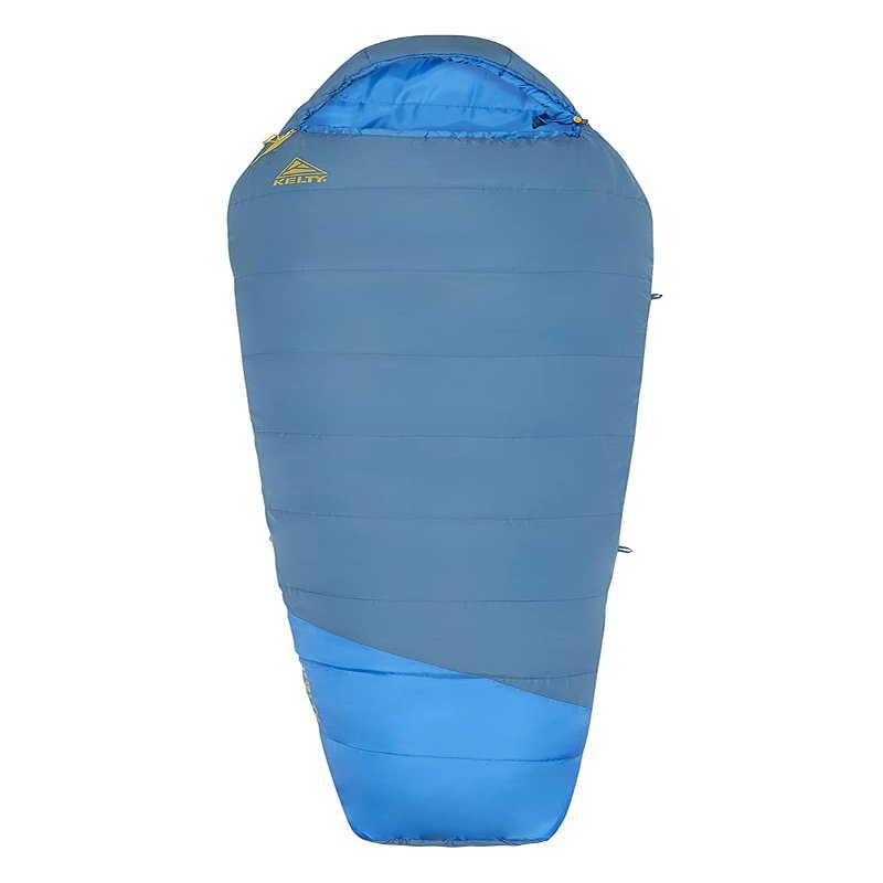 Kelty Mistral Down Sleeping Bag, 550 Fill Power Budget Down-Filled Camping Bag, Water Resistant, Lightweight, 3-Season (20 Degree, Long)