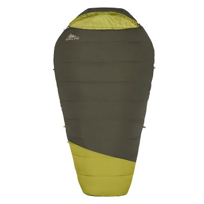 Kelty Mistral Down Sleeping Bag, 550 Fill Power Budget Down-Filled Camping Bag, Water Resistant, Lightweight, 3-Season (40 Degree, Long)