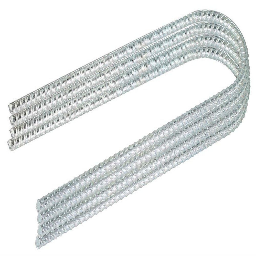 Pinnacle Mercantile Set 4 Trampoline Stakes Wind Ground Anchors Heavy Duty Anti-Rust 3/8 Round 12 inches Long Made in USA
