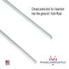 Pinnacle Mercantile Set 4 Trampoline Stakes Wind Ground Anchors Heavy Duty Anti-Rust 3/8 Round 12 inches Long Made in USA view 3