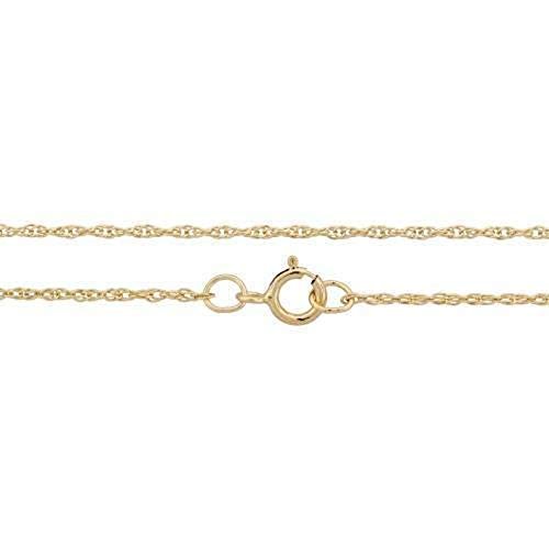 14Kt Gold Filled 0.8mm 14" Rope Chain with 5.5mm Spring Ring Clasp - 1 Pc (13269)/1