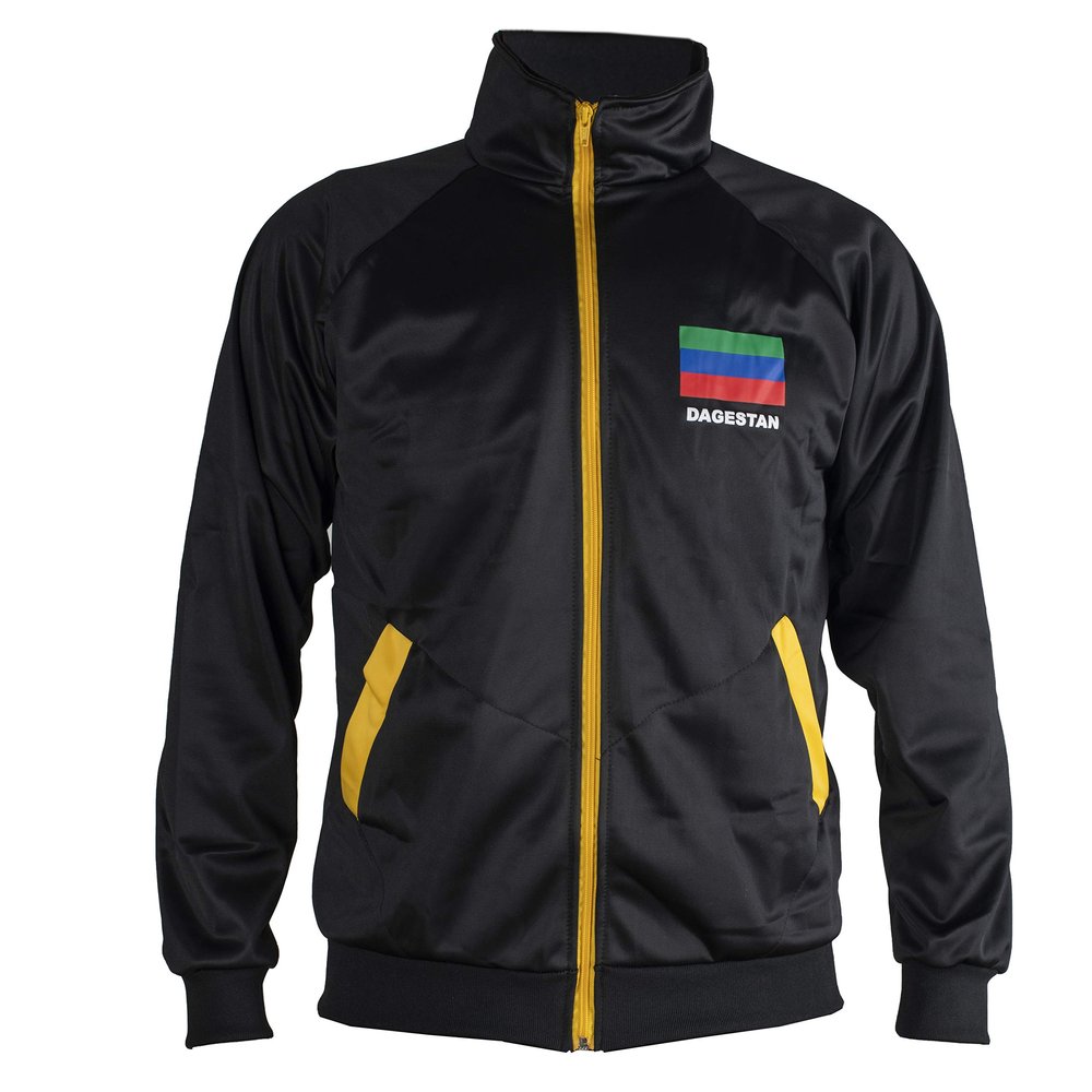 Khabib Nurmagomedov The Eagle Dagestan Mixed Martial Arts MMA Jacket Tracksuit - XXL Black