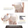 Alina Mae Maternity Pants Work Over The Belly with Pockets, Womens Pregnancy Dress Pants Office Clothes Trousers Stretch Summer (Khaki, XL (Size 16-18)) view 4