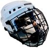 V3.0 Hockey Player Helmet with cage - White (Medium, White) view 1