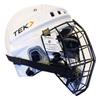 V3.0 Hockey Player Helmet with cage - White (Medium, White) view 2