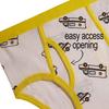 MALLARY BY MATTHEW Boys Kids 100% Cotton Briefs Underwear (8 Pack), White Transportation, X-Small view 3