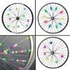 LIOOBO 170 Pcs Bicycle Beads Bicycle Wheel Spokes Luminous Plastic Clip Beads for Bikes Decor view 3
