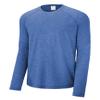 Gravity Threads Long Sleeve Tri-Blend Wicking Raglan Tee - Royal/Heather - L view 1