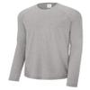 Gravity Threads Long Sleeve Tri-Blend Wicking Raglan Tee - Light Grey - S view 1