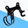 Qii lu Disc Brake Bracket Frame Adaptor,Adjustable Disc ycle Brake Adapter Bracket with ycle Posts Clamp Frame Adaptor Mount Cycling Accessories view 2