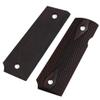 Cool Hand 1911 Rosewood Slim Grips, Screws Included, Full Size(Government/Commander), Checker Diamond Cut, Ambi Safety Cut, H1S-DC-BW view 4