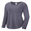 Gravity Threads Ladies Tri-Blend Moisture Wicking Performance Scoop Long Sleeve, True Navy 2XL view 1