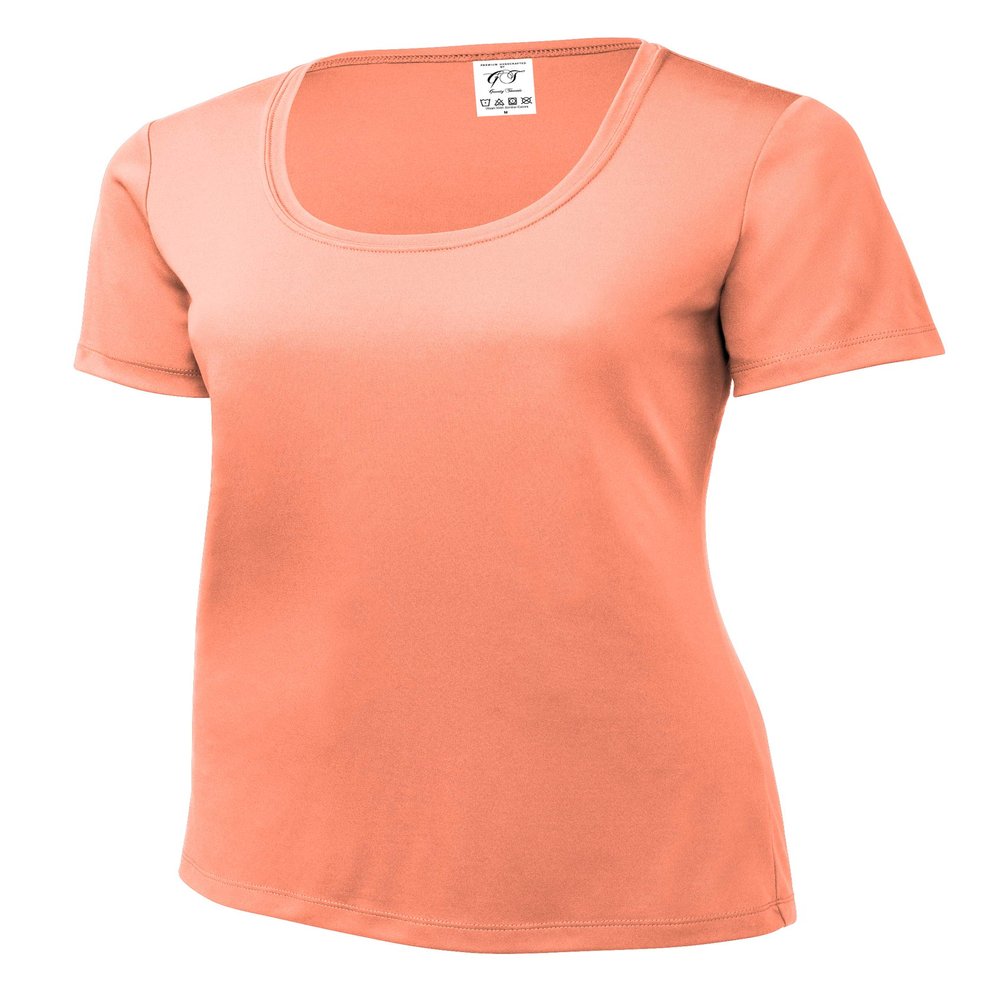 Gravity Threads UV Protection Ladies Pro Scoop Tee, Soft Coral L