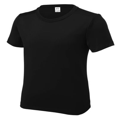 Gravity Threads UV Protection Poly Pro Youth Tee, Black S