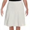 Calvin Klein Womens Gold Stripe A-line Skirt, White, Small view 1