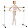 UMEKEN Wood Ballet Barre 4 Foot Portable Barre Bar Home Adjustable Double Freestanding Ballet Stretch Dance Bar for Kids Adult, with Carry Bag view 1
