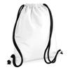 Adults Travel Use Gym Wear Hold All Bag Unisex Draw Dance Wear Cords Icon Gymsac White/Black One Size view 1