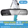 Athletico Peak Snowboard Bag - Padded Snowboard Travel Bag for Air Travel Carries Snow Board Gear Including Snowboarding Boots, Goggles, Etc for Flying (Black/Gray, 157cm) view 4