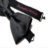 EmilyRose Couture Wedding-Formal Bow Ties (Medium (6-12 Year Olds), Black Satin Bow Tie) view 2