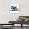 Trends International NFL Dallas Cowboys - Drip Helmet 20 Wall Poster, 14.725" x 22.375", Silver Framed Version view 2