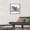 Trends International NFL Dallas Cowboys - Drip Helmet 20 Wall Poster, 14.725" x 22.375", Barnwood Framed Version view 2