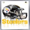 Trends International NFL Pittsburgh Steelers - Drip Helmet 20 Wall Poster, 22.375" x 34", Silver Framed Version view 1