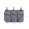 EXCELLENT ELITE SPANKER AK Magazine Pouch Triple Open Top Molle Mag Pouch for AK47 AK74 AR-15 Pmags Magazine(Triple-Grey) view 2