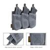 EXCELLENT ELITE SPANKER AK Magazine Pouch Triple Open Top Molle Mag Pouch for AK47 AK74 AR-15 Pmags Magazine(Triple-Grey) view 3