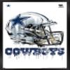 Trends International NFL Dallas Cowboys - Drip Helmet 20 Wall Poster, 22.375" x 34", Black Framed Version view 1