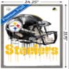 Trends International NFL Pittsburgh Steelers - Drip Helmet 20 Wall Poster, 22.375" x 34", Barnwood Framed Version view 3