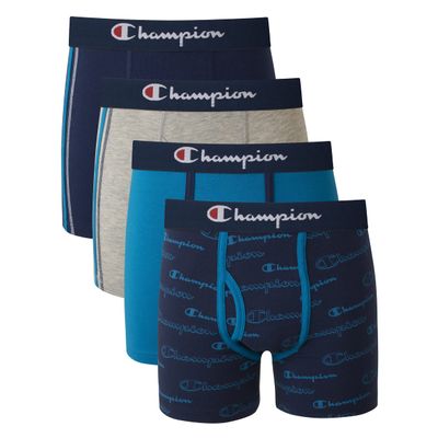 Champion Boy's Everyday Cotton Stretch Briefs- 4 Pack