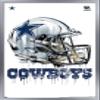 Trends International NFL Dallas Cowboys - Drip Helmet 20 Wall Poster, 22.375" x 34", Silver Framed Version view 1