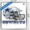 Trends International NFL Dallas Cowboys - Drip Helmet 20 Wall Poster, 22.375" x 34", Silver Framed Version view 3