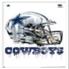 Trends International NFL Dallas Cowboys - Drip Helmet 20 Wall Poster, 14.725" x 22.375", White Framed Version view 1
