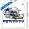 Trends International NFL Dallas Cowboys - Drip Helmet 20 Wall Poster, 14.725" x 22.375", White Framed Version view 3
