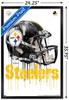 Trends International NFL Pittsburgh Steelers - Drip Helmet 20 Wall Poster, 22.375" x 34", Black Framed Version view 3