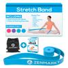 Zenmarkt Ballet Stretch Bands for Flexibility and Strength - Stretch Bands Ideal to Have as Dance Equipment in Every Competition - Suitable for Gymnastics, Cheerleading, and Pilates Training(Blue) view 1