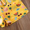 Baby Boy Girl Hawaiian Beach Shorts Swim Trunks Pineapple Fruit Leaf Cartoon Print Casual Broad Shorts Swimwear 0-4T (Fruit Beach Shorts, 1-2 Years) view 4