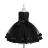 Glamulice Pageant Flower Girls Ruffles Vintage Embroidered Lace Wedding Dress Party Bridesmaid Gown Formal Tulle Birthday Dresses Funeral Holiday Evening Prom Princess Gown 3 Black Dance view 3