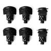 GSE Games & Sports Expert Set of 6 Heavy Duty PU Leather Billiard Pool Table Pockets, Billiard Pool Table Accessories (Black, Diamond) view 1