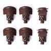 GSE Games & Sports Expert Set of 6 Heavy Duty PU Leather Billiard Pool Table Pockets, Billiard Pool Table Accessories (Walnut, Diamond) view 1