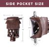 GSE Games & Sports Expert Set of 6 Heavy Duty PU Leather Billiard Pool Table Pockets, Billiard Pool Table Accessories (Walnut, Diamond) view 3