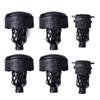 GSE Games & Sports Expert Set of 6 Heavy Duty PU Leather Billiard Pool Table Pockets, Billiard Pool Table Accessories (Black, Shield) view 1
