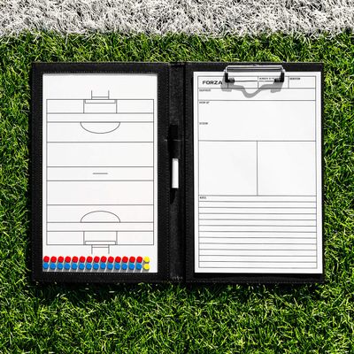 FORZA Magnetic Coaching Board | A4 Double-Sided Tactics Folder with Magnetic Markers, Pen & Eraser [13 Sport Options] (Gaelic Football)