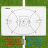 FORZA 35in x 24in Double-Sided Sports Coaching Whiteboard | 13 Sport Options - Dry Erase Board Equipped with Magnetic Markers, Pen & Eraser (Aussie Rules Football, Without Carry Bag) view 1