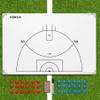 FORZA 35in x 24in Double-Sided Sports Coaching Whiteboard | 13 Sport Options - Dry Erase Board Equipped with Magnetic Markers, Pen & Eraser (Aussie Rules Football, Without Carry Bag) view 2