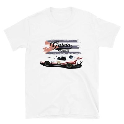 JG Infinite Garcia Racing 'Vette IMSA Race Car Short-Sleeve Unisex T-Shirt White